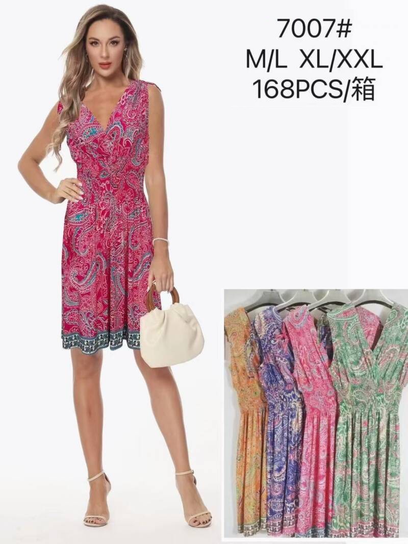 Sukienki damskie Roz M/L/XL/2XL, Mix Kolor Paczka 12 szt 1